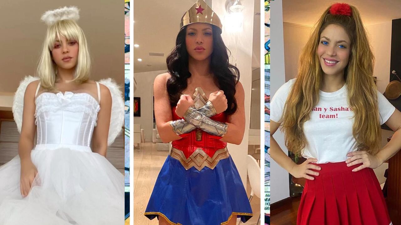 Estos fueron los tres disfraces de Shakira en Halloween 2022. Fotos: Instagram @shakira.