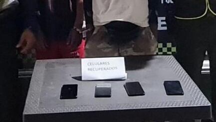 Los elementos recuperados fueron entregados a sus propietarios.