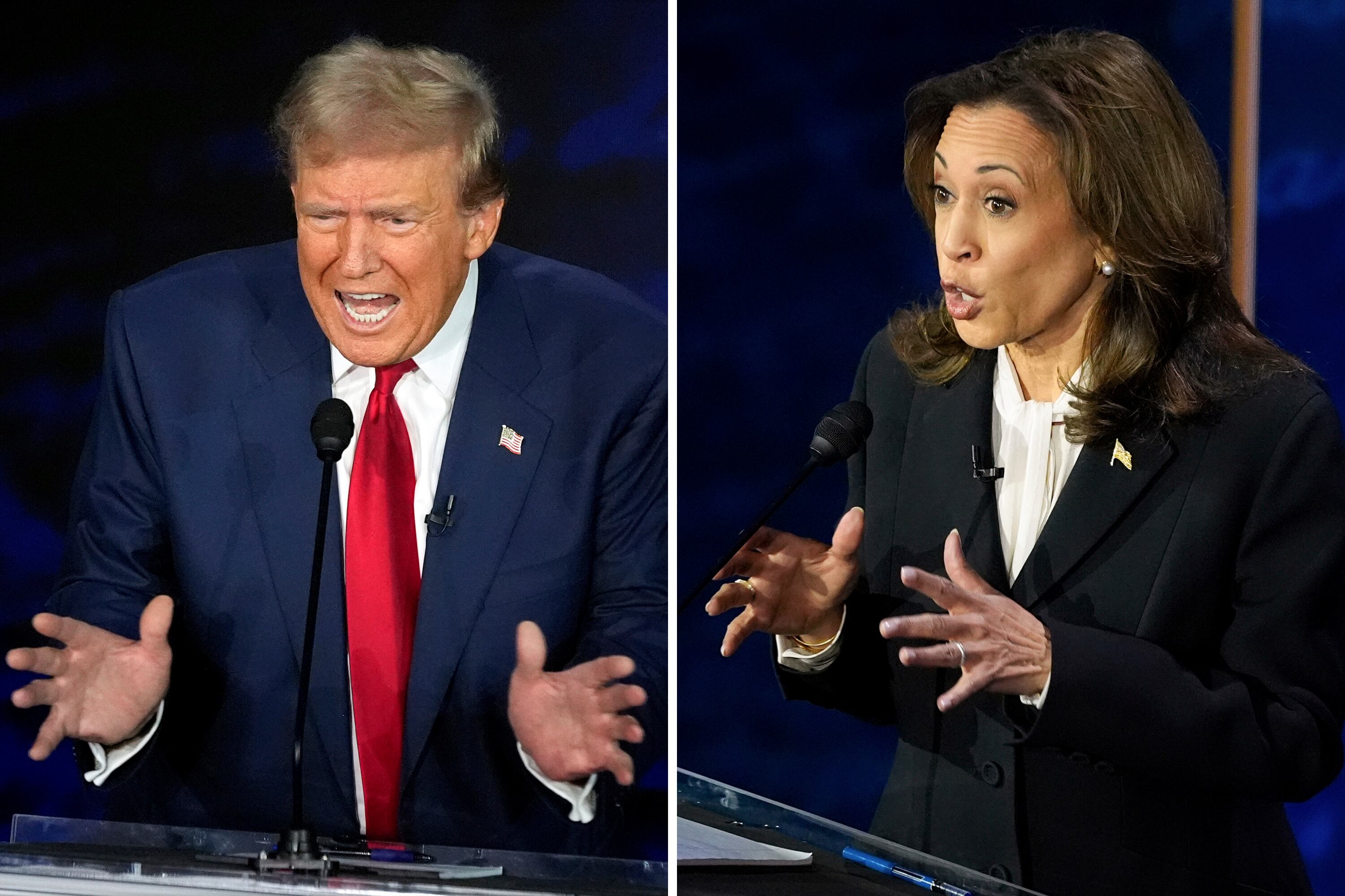 Debate entre Donald Trump y kamala Harris