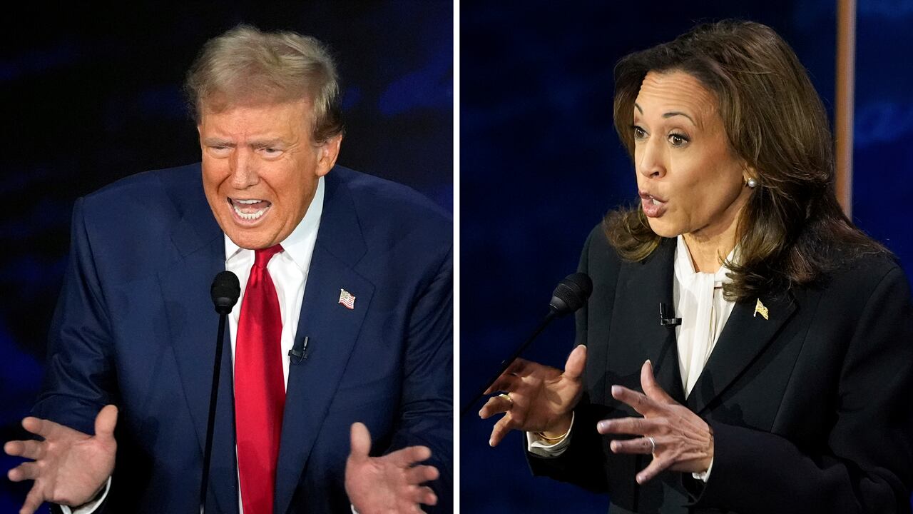 Donald Trump arremete, nuevamente, contra Kamala Harris.