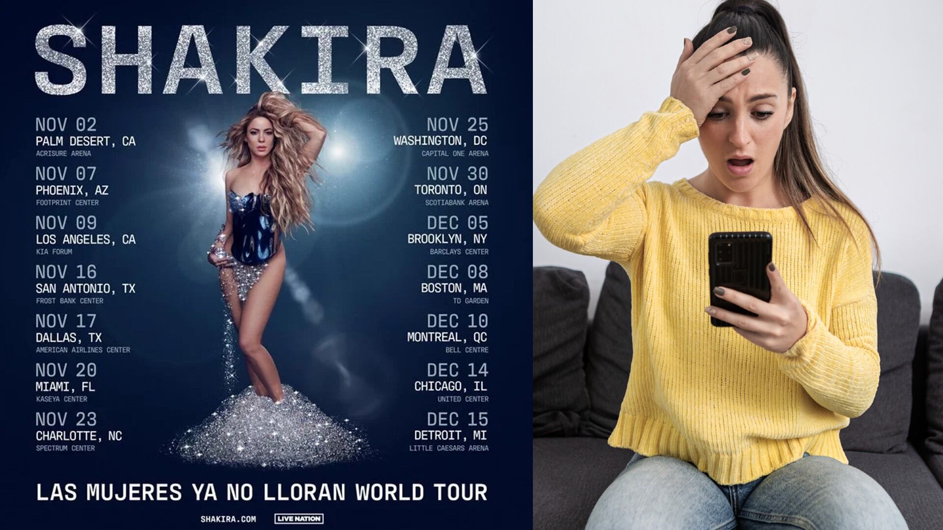 Han advertido sobre una nueva estafa que involucra la compra de entradas para los conciertos de Shakira.