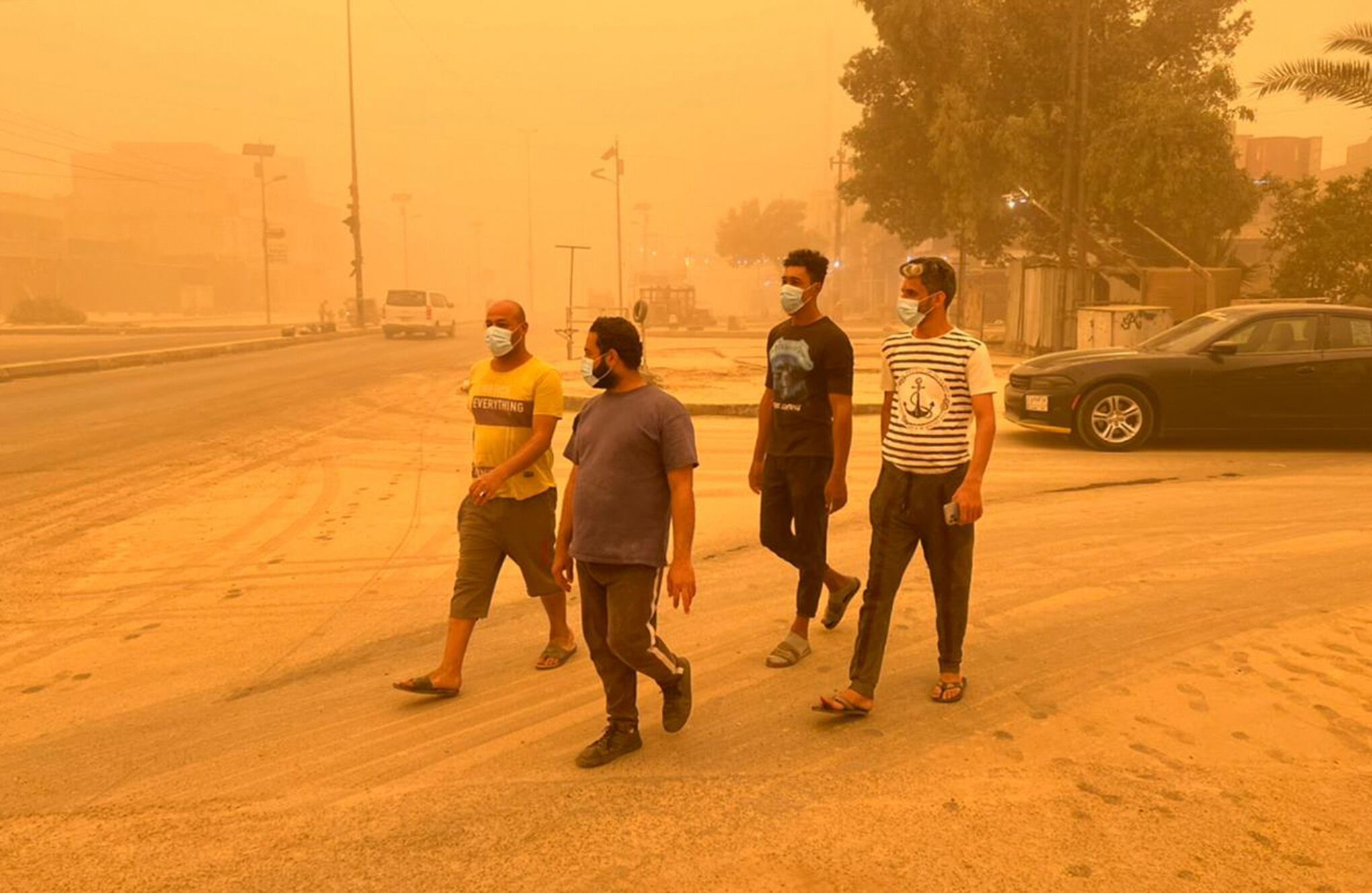 En imágenes : Fuerte tormenta de arena azota Bagdad