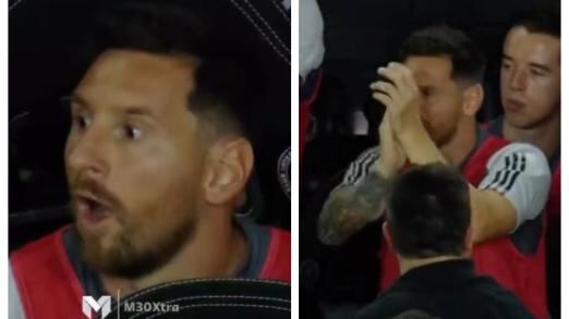 Messi celebración del primer gol.