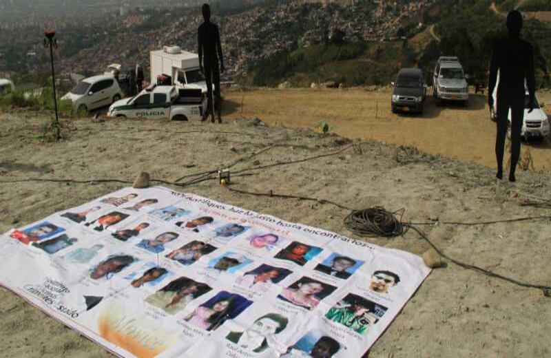 La Sala de Justicia y Paz del Tribunal Superior de Medellín logró dar fe de 313 desaparecidos del Bloque Cacique Nutibara. De ellos, 44 pudieron haber sido enterrados en sitios cercanos a la primera excavación. Foto:Pablo Andrés Monsalve