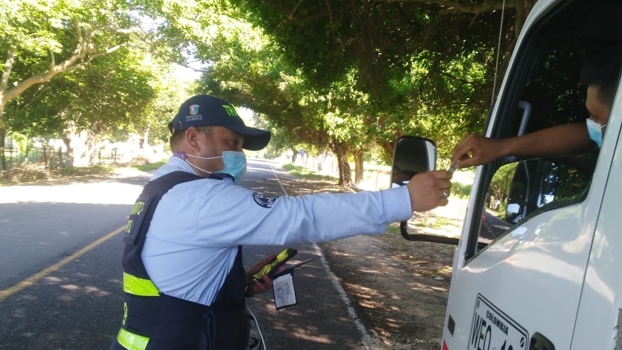 Tránsito del Atlántico estará en las vías haciendo controles