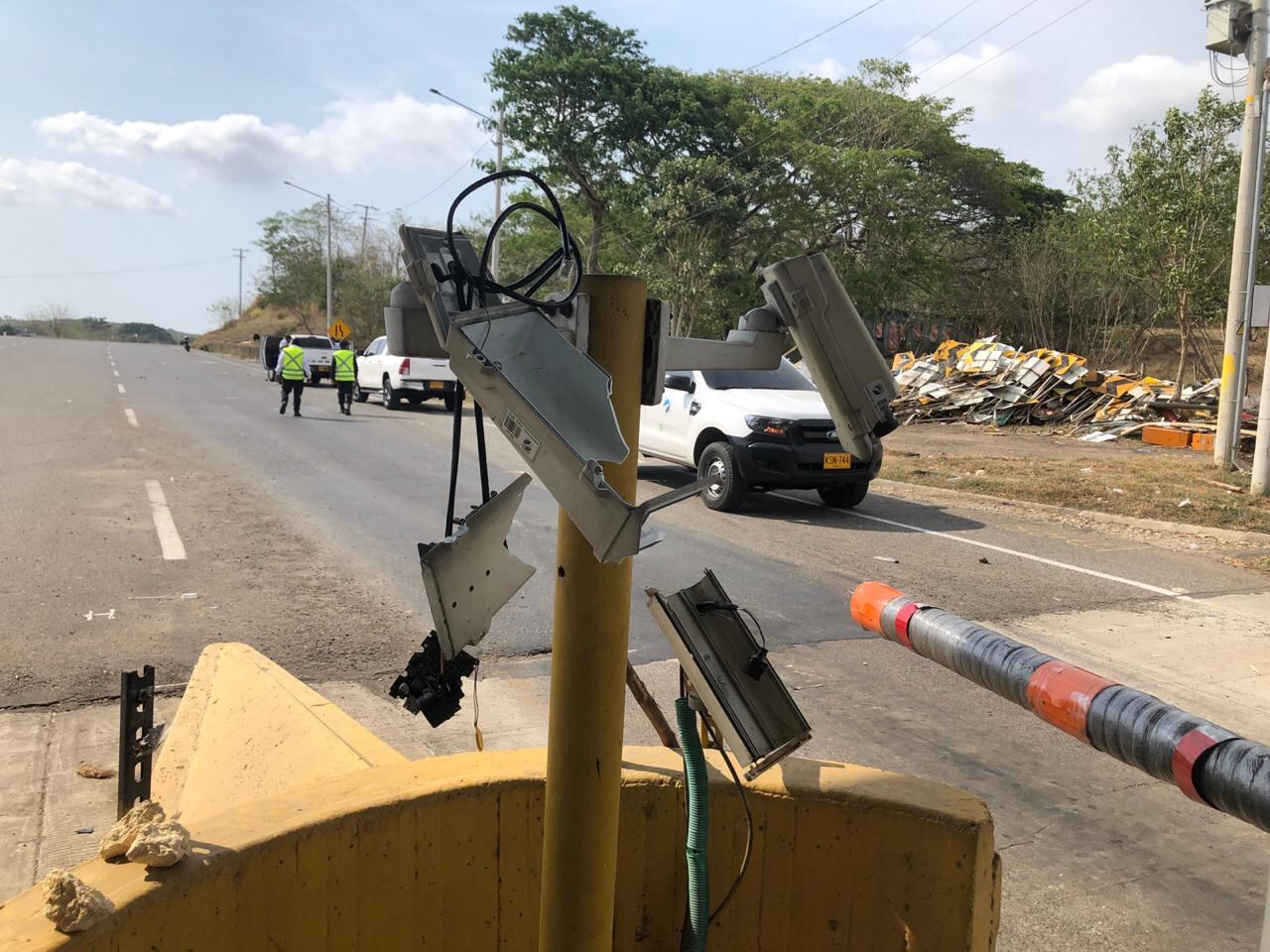Daños en peajes de Ceballos en Cartagena