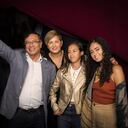 Gustavo Petro y su familia en el lanzamiento de su documental.