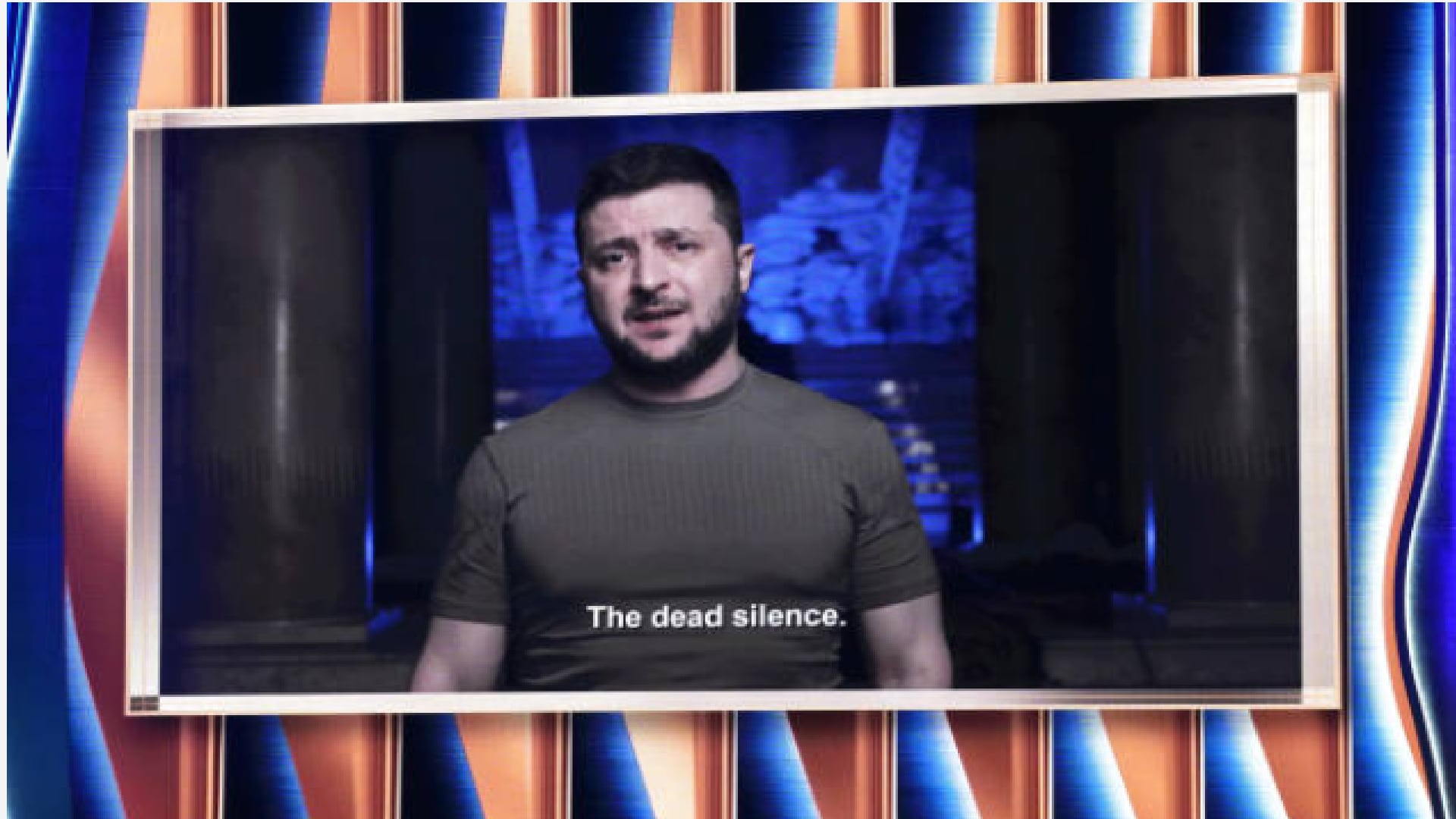 Zelenski en los Grammy Foto: Getty Images