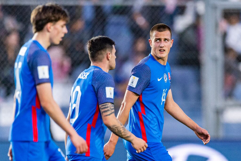 Jugadores de la Selección de Eslovaquia.