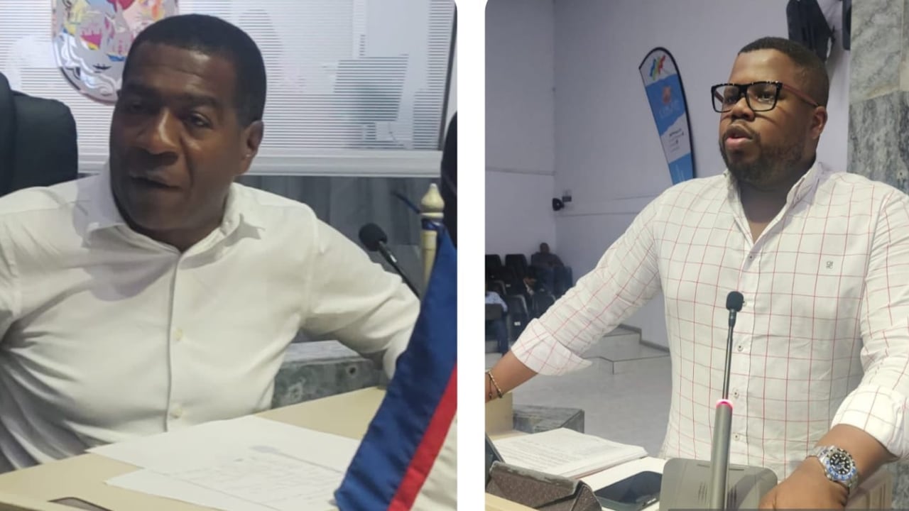 Concejal Harvy Mosquera; y secretario de Seguridad y Justicia de Cali, Jimmy Dranguet.