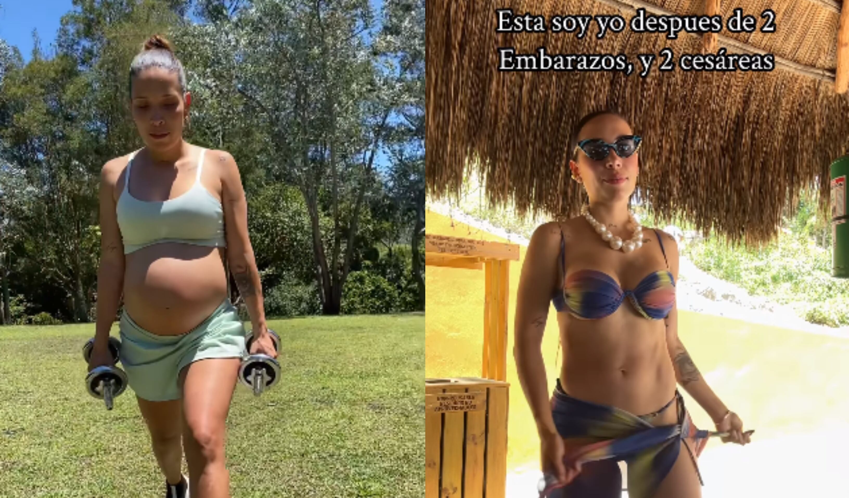 Luisa Fernanda W presumió su escultural figura, luego de dos embarazos y dos cesáreas.