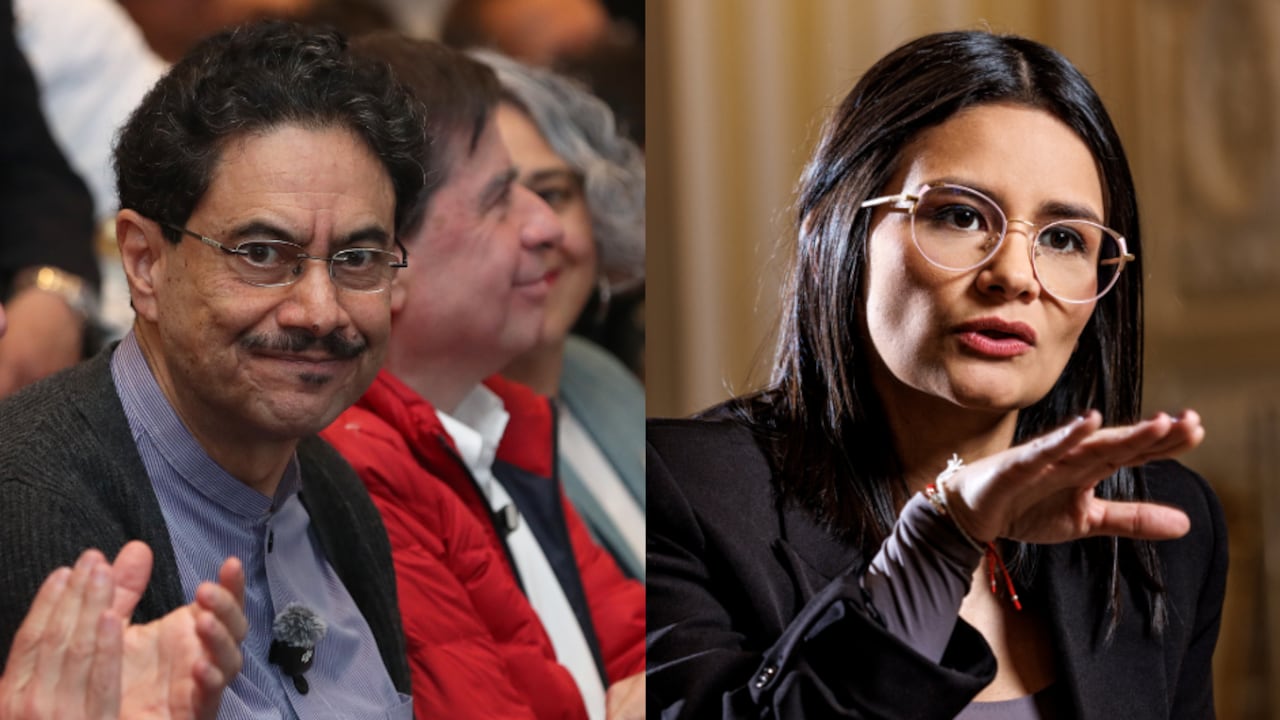 Iván Cepeda y Angie Rodríguez.