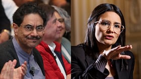 Iván Cepeda y Angie Rodríguez.