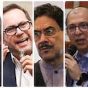 Sondra Macollins, Lidio García, Iván Cepeda, Francisco Barbosa y Juan Manuel Galán.