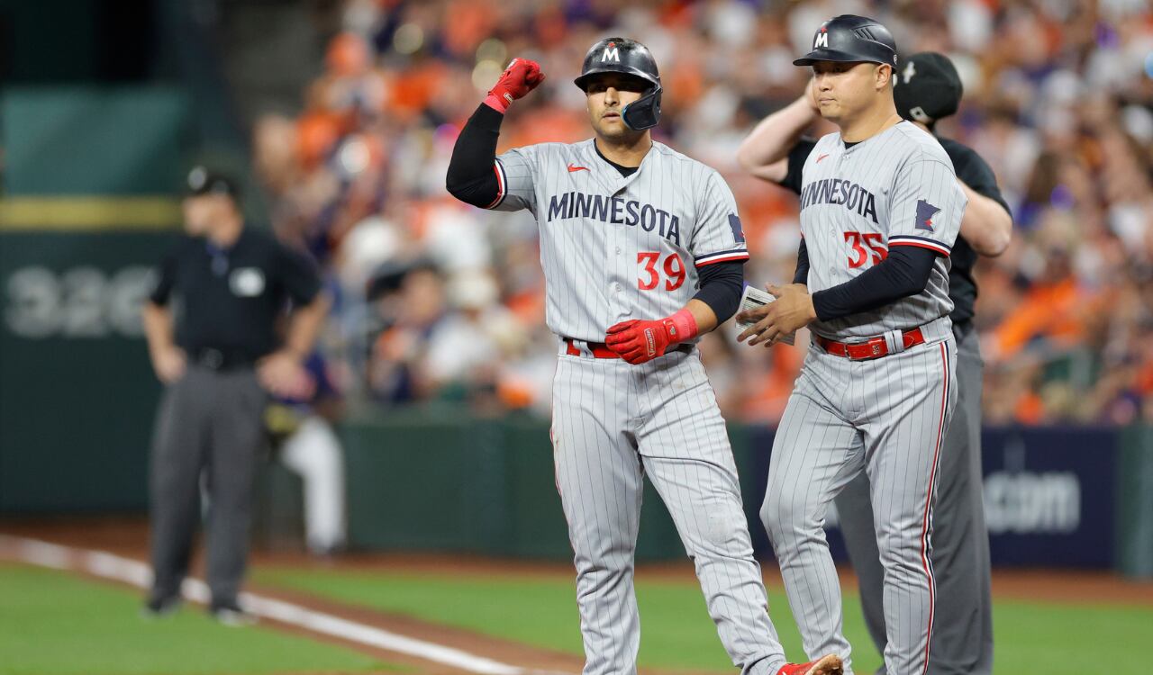 Donovan Solano con los Twins en la MLB