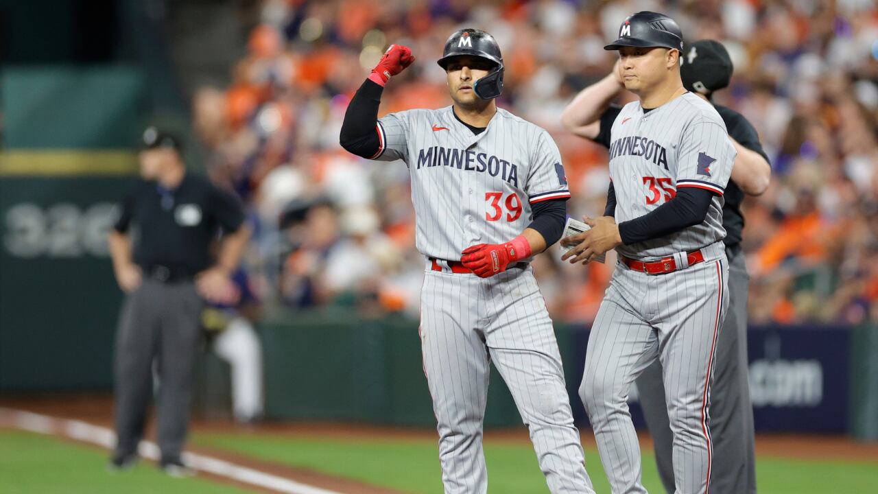 Donovan Solano con los Twins en la MLB