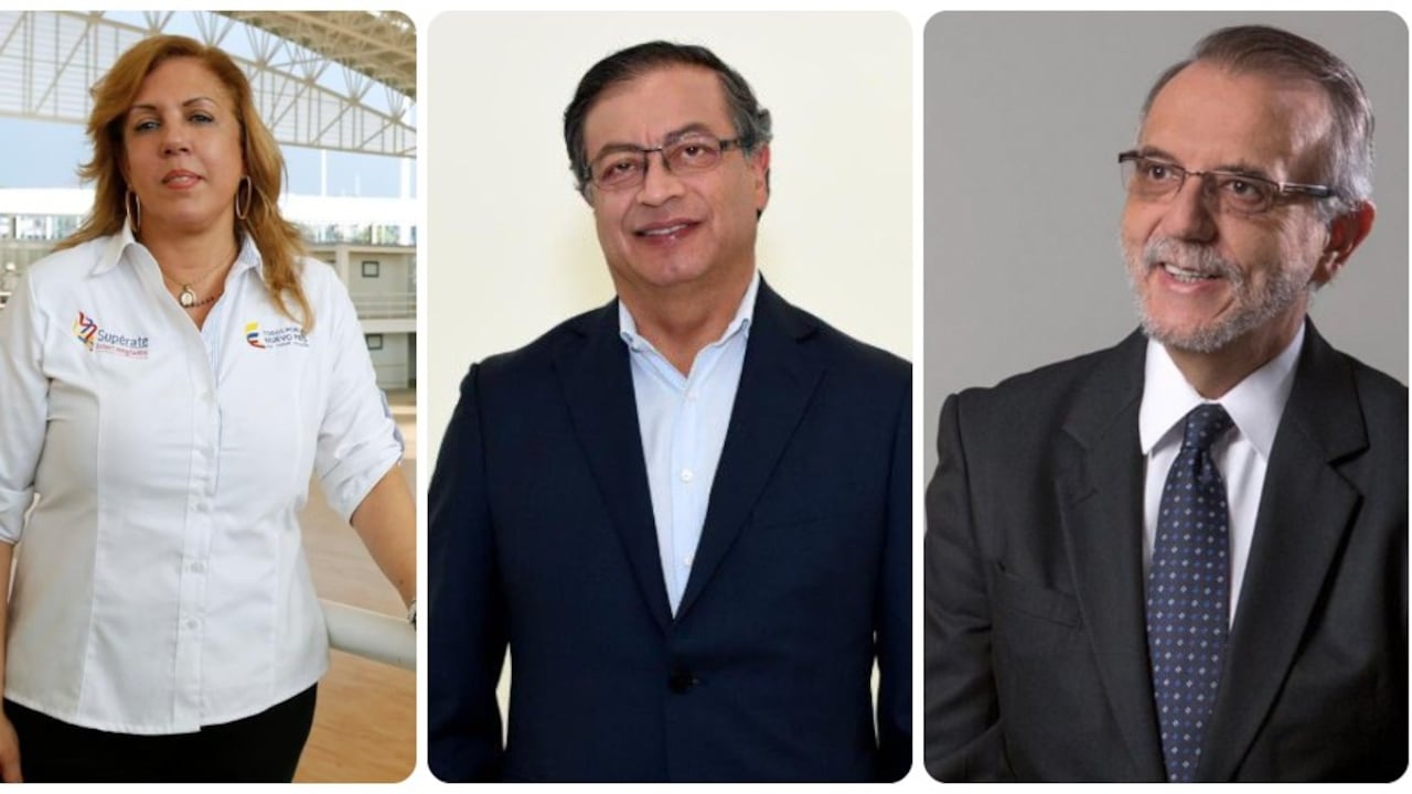 Clara Inés Roldán, Gustavo Petro e Iván Velásquez.