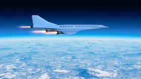 Foto de referencia de un avión hipersónico.