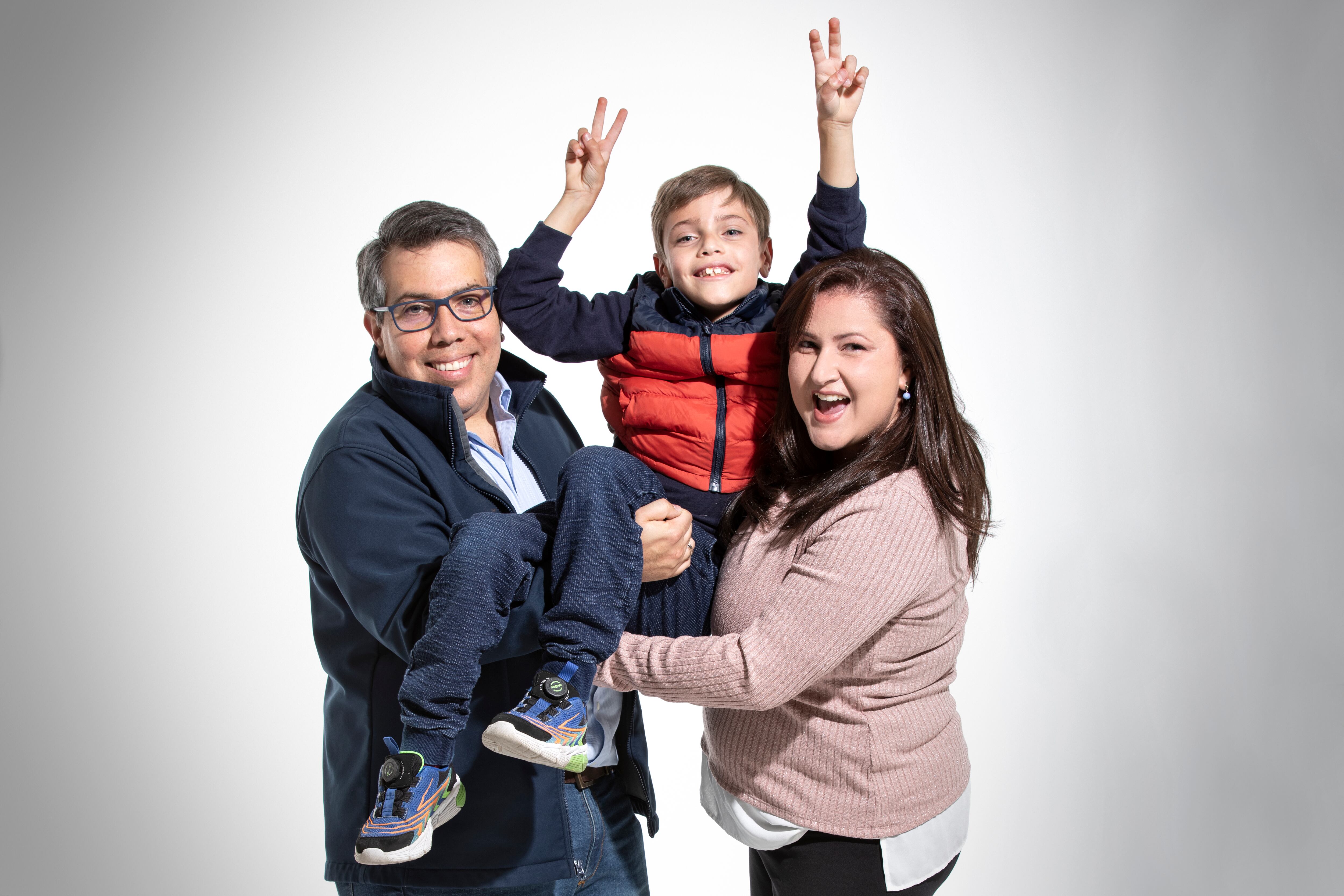 Juan Cordero, Juan Ignacio Cordero y Maritza Guedez.