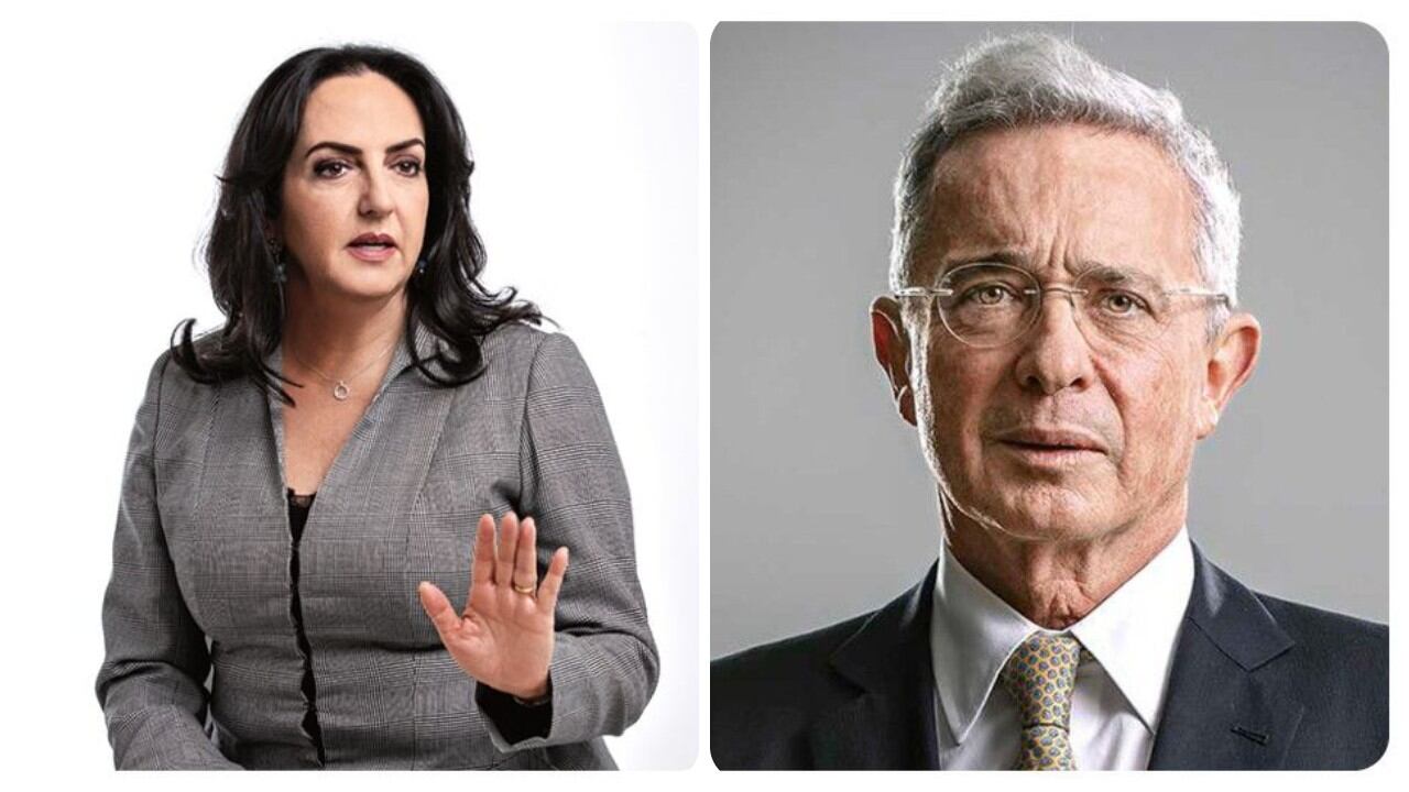 María Fernanda Cabal y Álvaro Uribe.