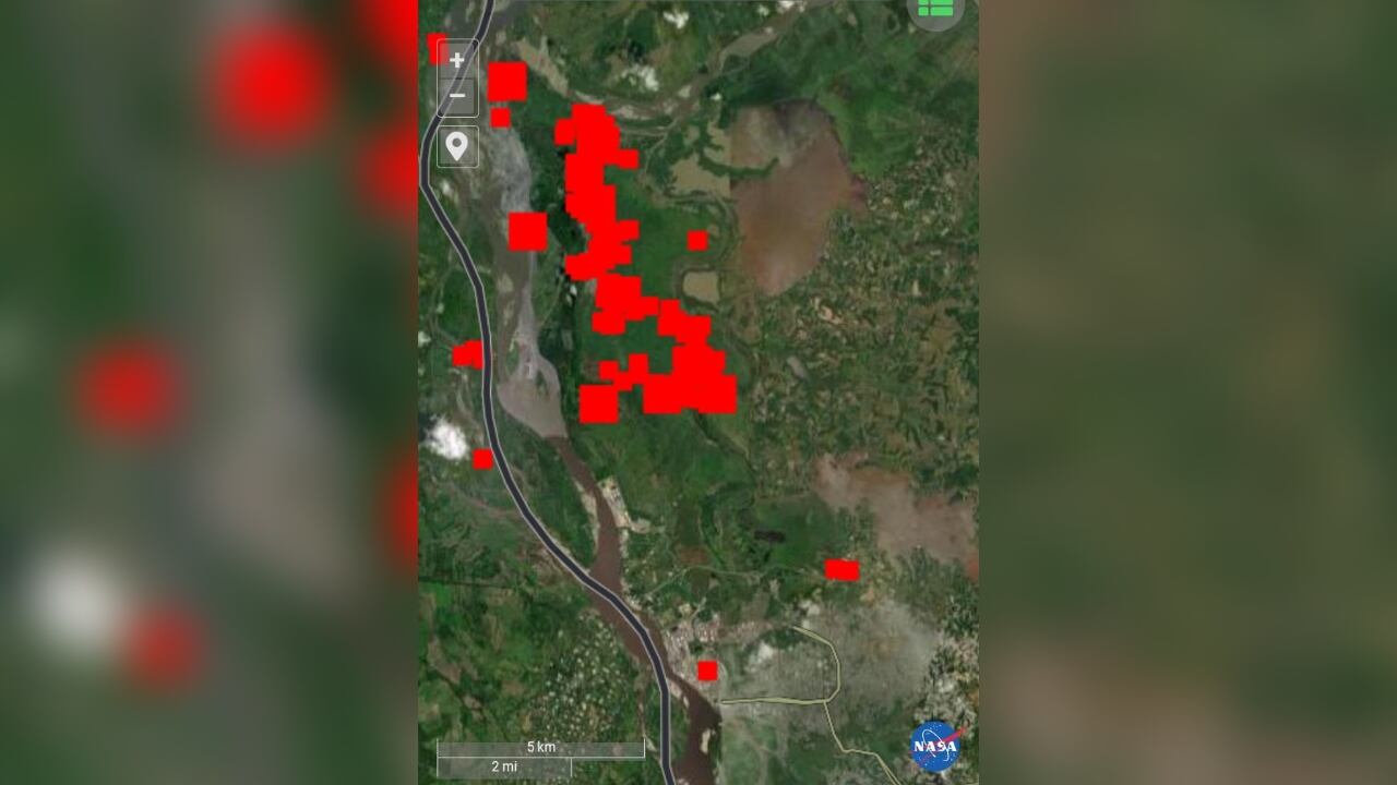 Así está la zona de la emergencia.