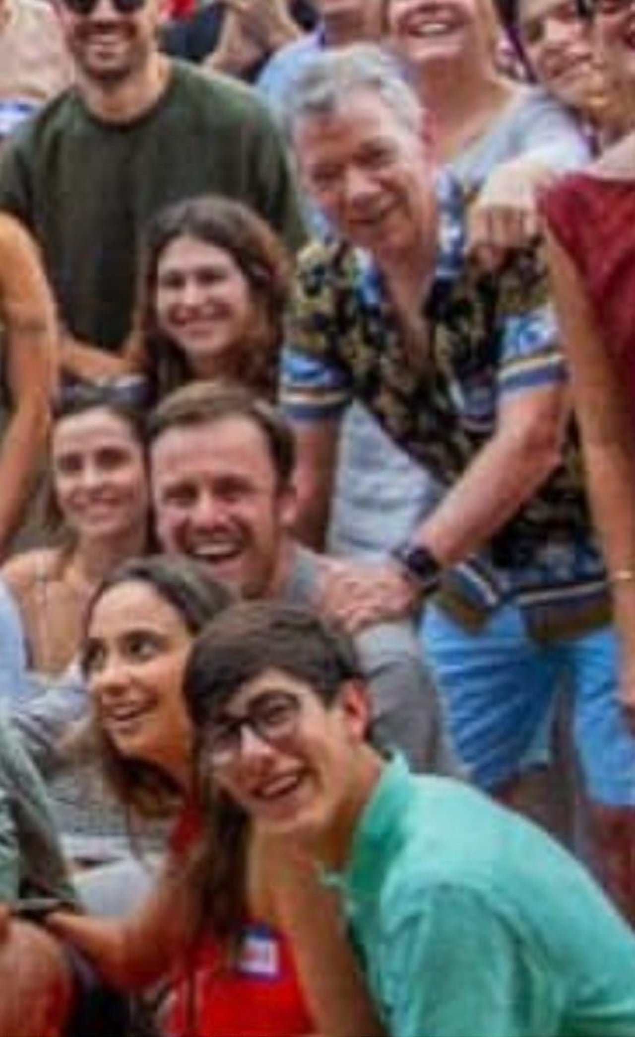 Lucas Pombo y Juan Manuel Santos