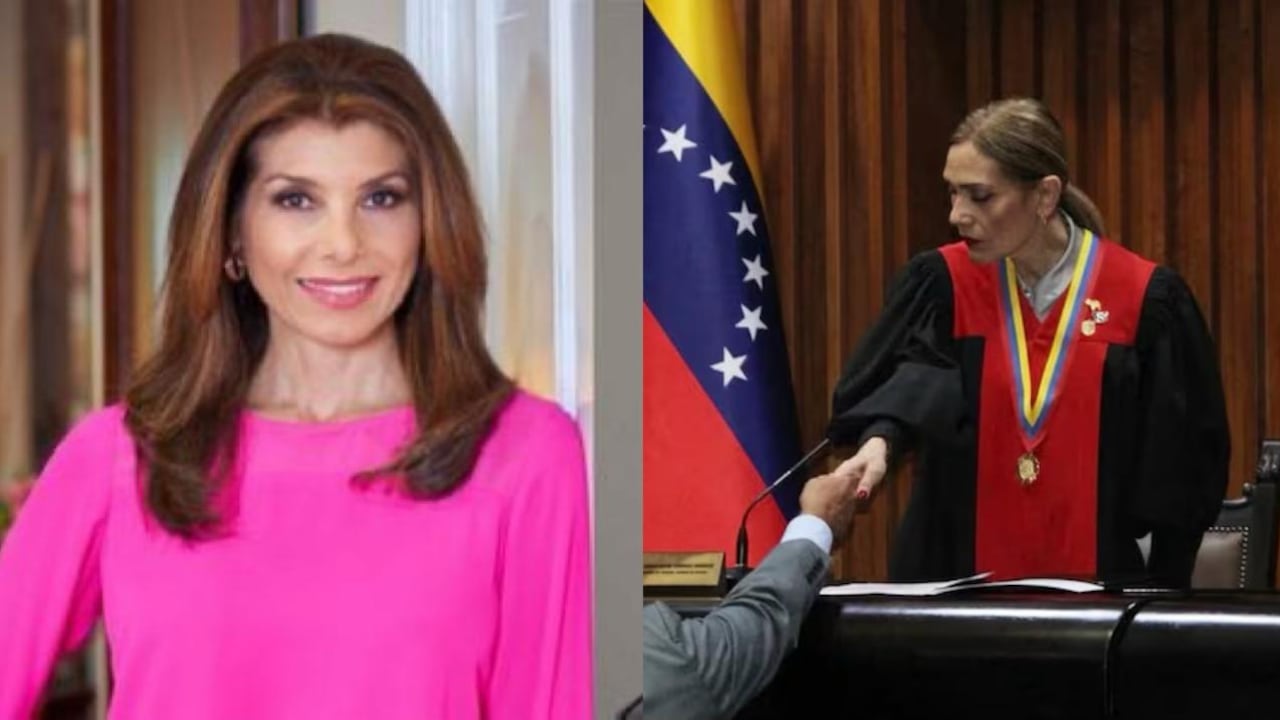 Periodista Patricia Janiot y presidenta del Tribunal Supremo de Justicia (TSJ), Caryslia Rodríguez.