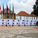Homenaje a los 22 cadetes asesinados por el ELN hace cuatro años en el atentado a la Escuela de Policía General Santander.
