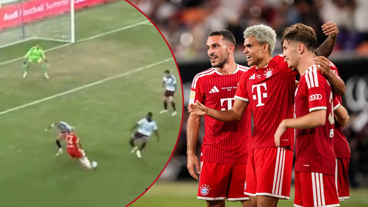 Luis Díaz anotó al Aston Villa el primer gol de la temporada en Bayern Múnich