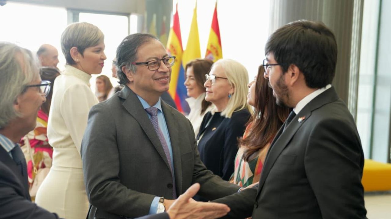 El presidente Gustavo Petro de visita en España.
