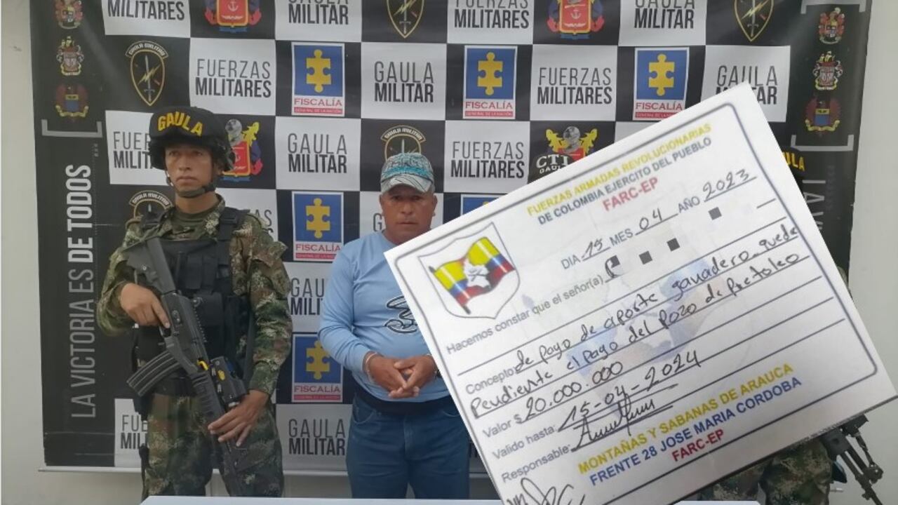 En Casanare las disidencias de las Farc entregan “paz y salvo” a víctimas de extorsiones