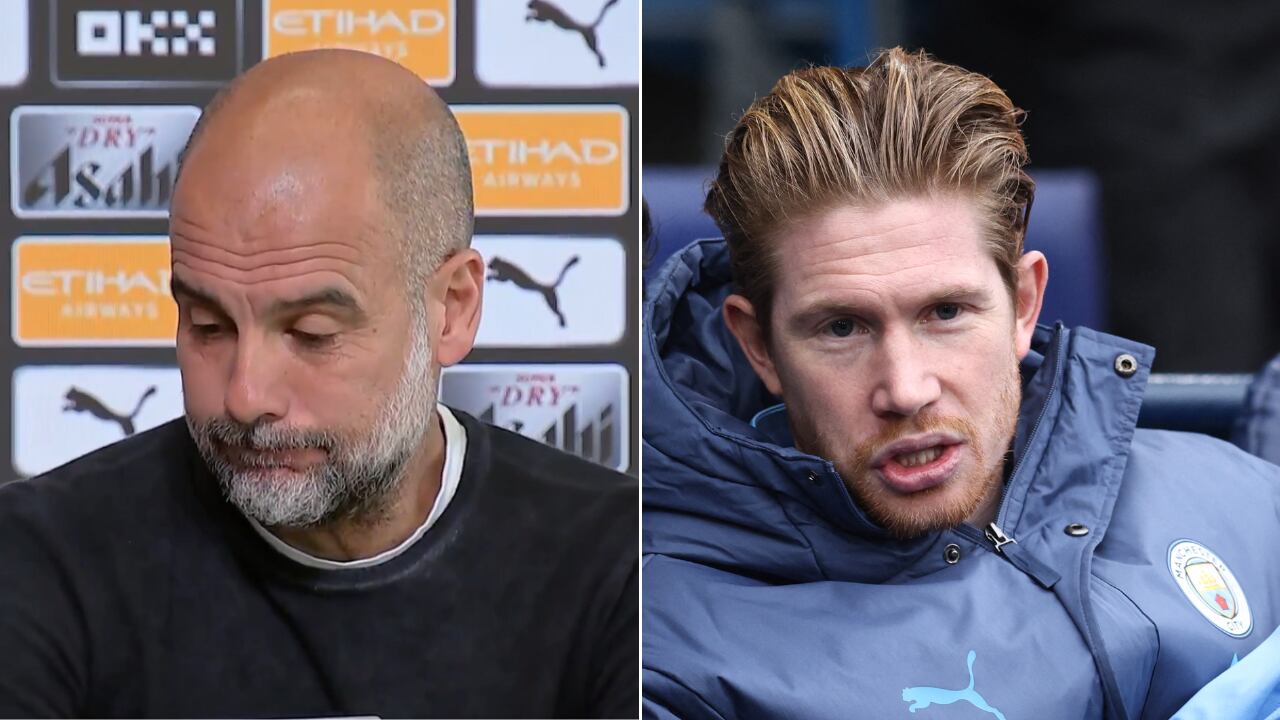 Pep Guardiola despide a Kevin De Bruyne del Manchester City