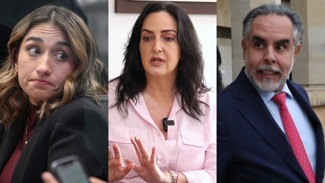 De izquierda a derecha: Laura Sarabia, María Fernanda Cabal y Benedetti.