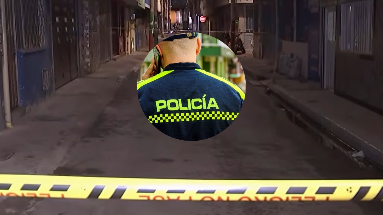 El sector en el que ocurrió el ataque y una imagen de referencia de un policía.