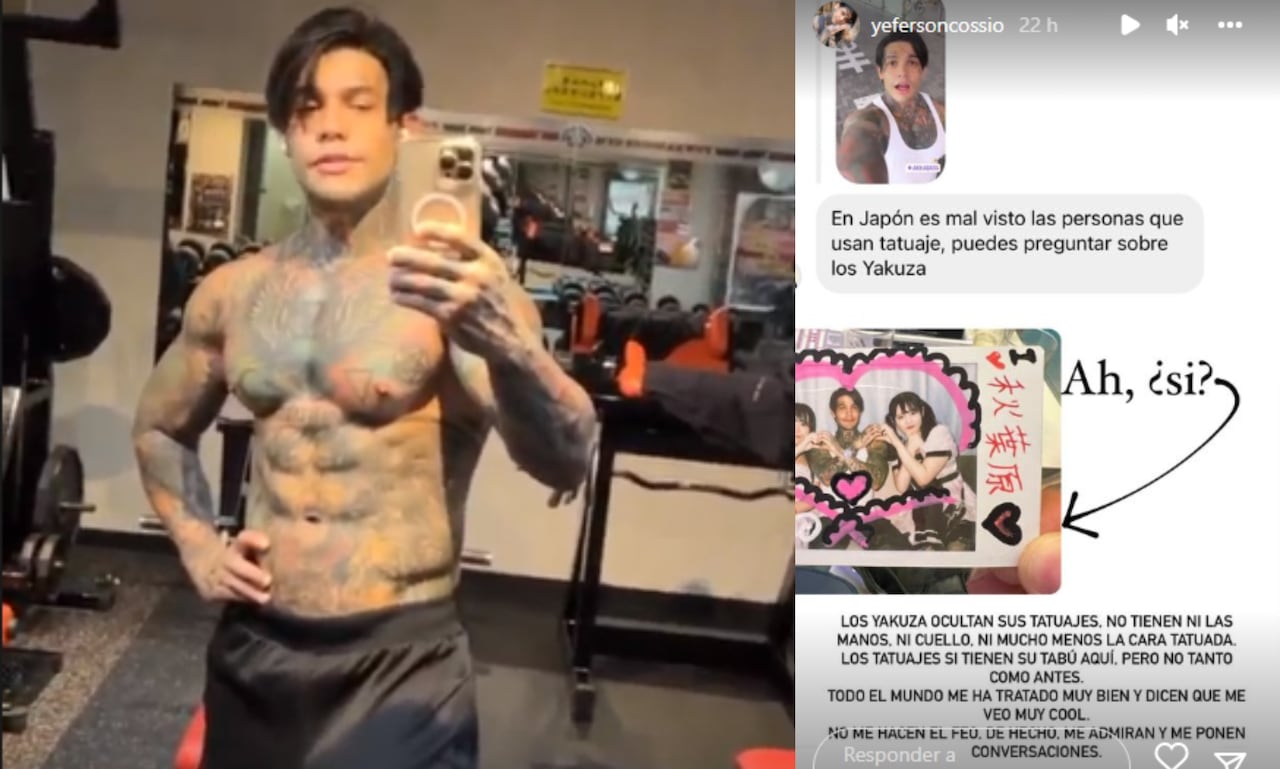 Yéferson Cossio contó cómo ha sido recibido en Japón por sus tatuajes.