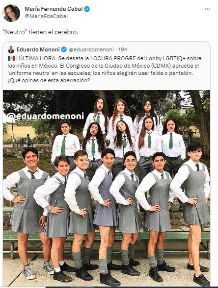 El trino de María Fernanda Cabal.