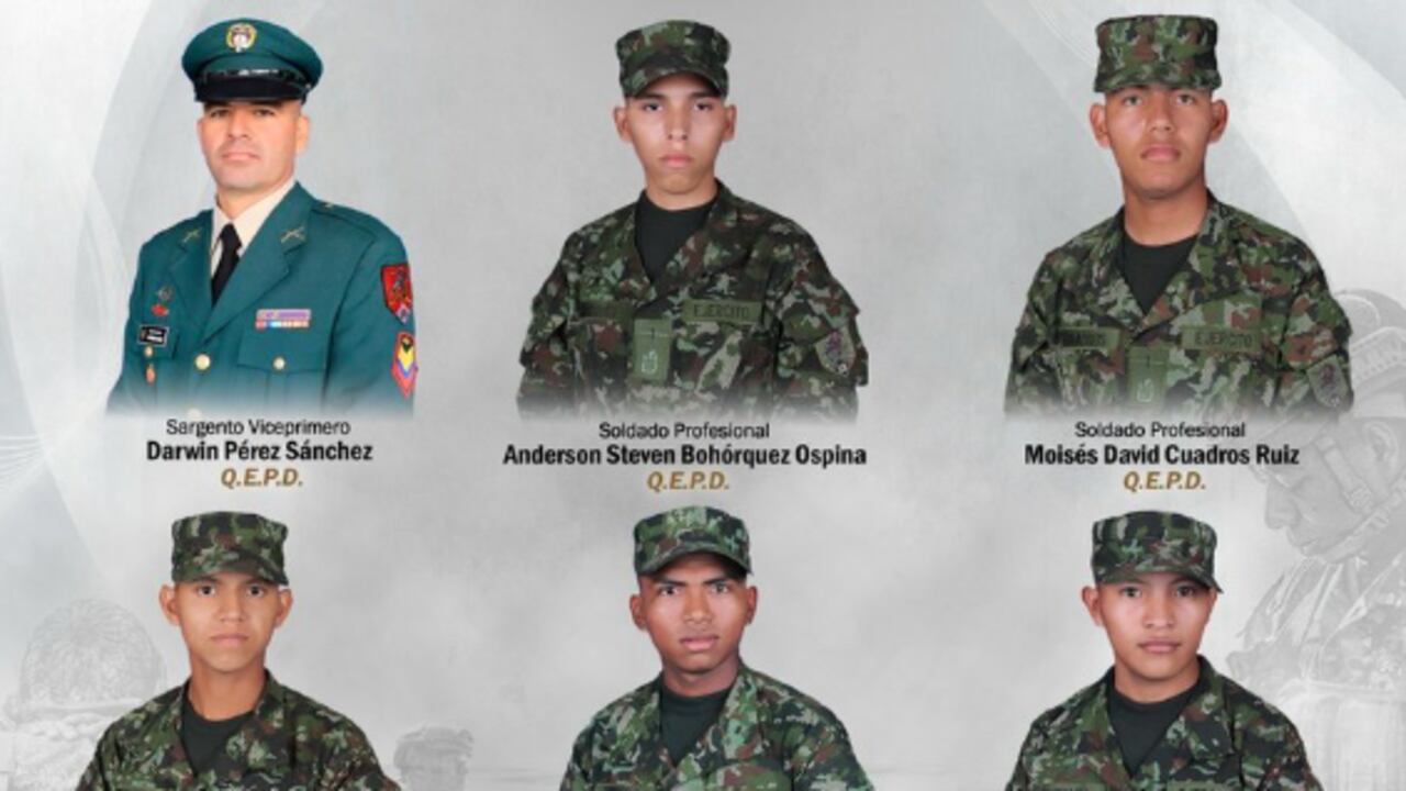 Militares asesinados en Guaviare.