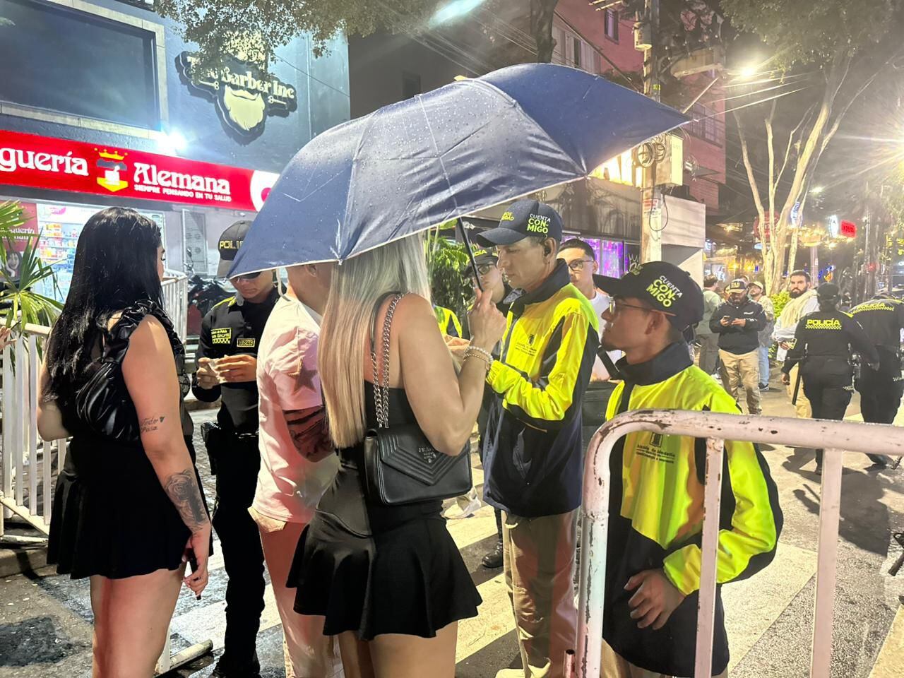 Nuevo operativo en el Parque Lleras, en Medellín.