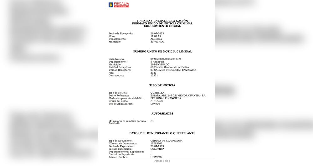 Pruebas de la Fiscalía contra el cónsul en Uruguay.