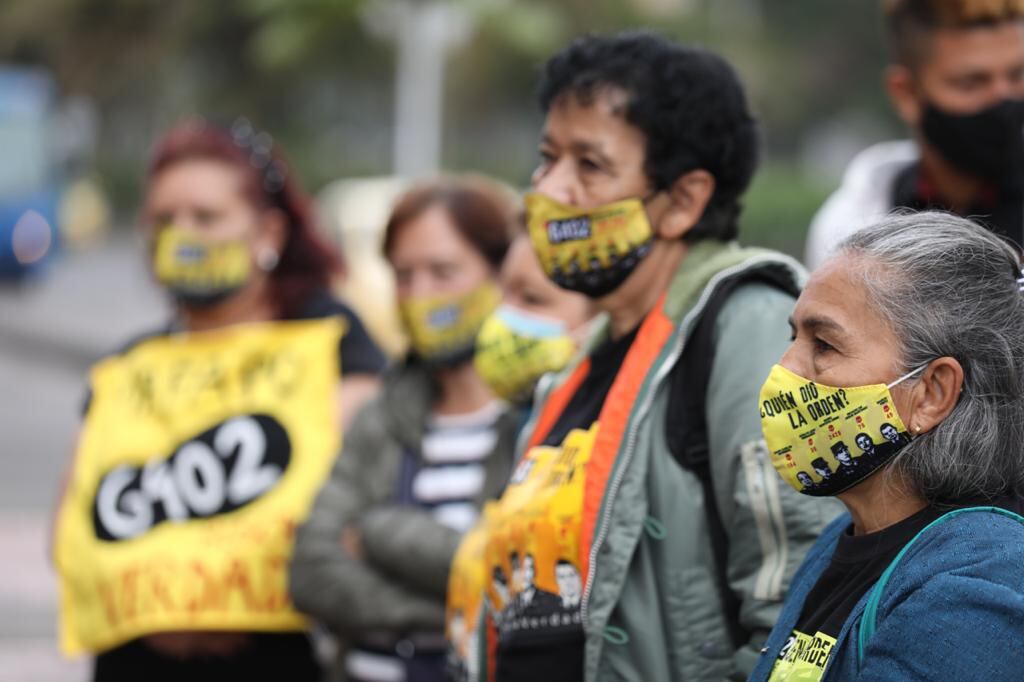 Madres de los falsos positivos en la imputación de cargos del General en retiro Mario Montoya