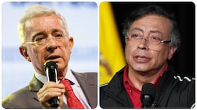 Álvaro Uribe y Gustavo Petro