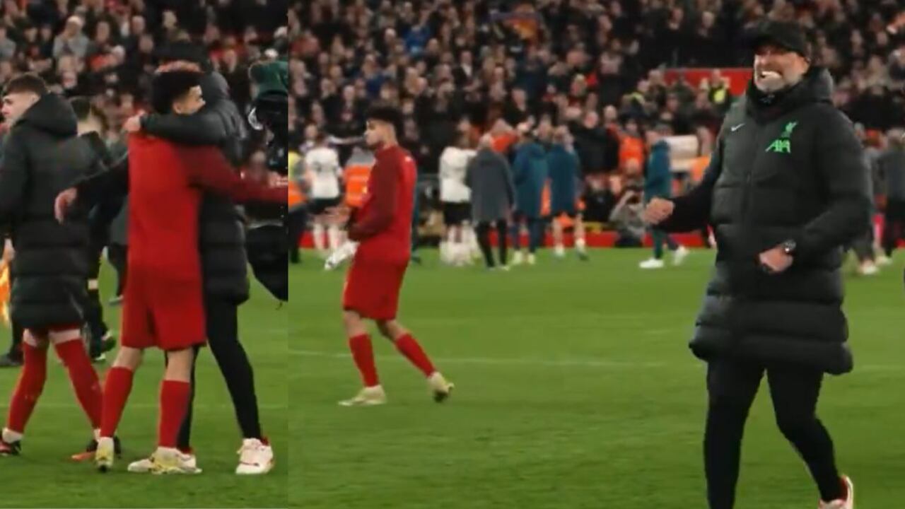 Luis Díaz se burla de Klopp.