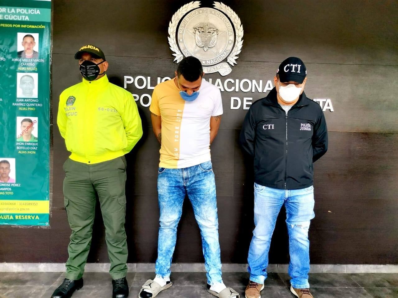 Deivi Antonio Herrera Mata, capturado por homicidio y concierto para delinquir en 2020.