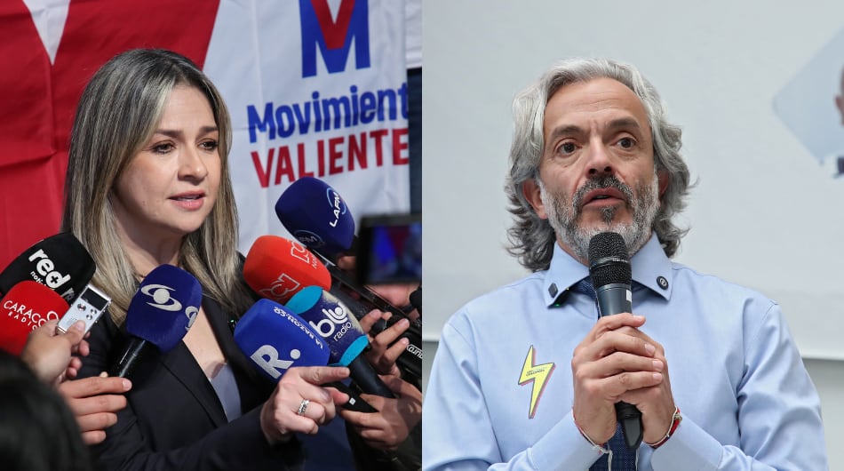 Vicky Dávila y Juan Daniel Oviedo.