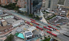 Obras  Metro de Bogotá avenida Caracas