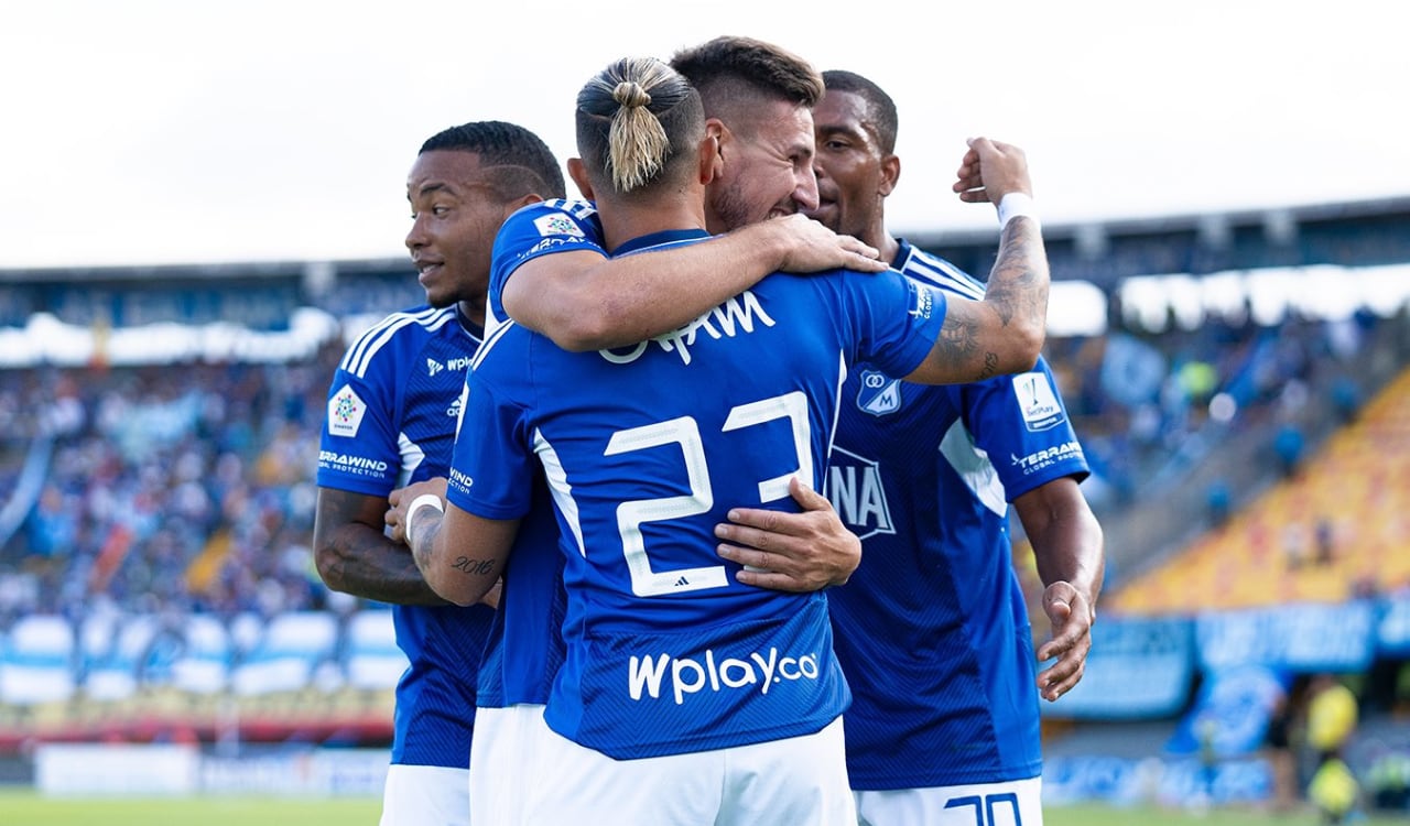 Millonarios empezó con goleada su participación en la Liga Betplay 2024-I