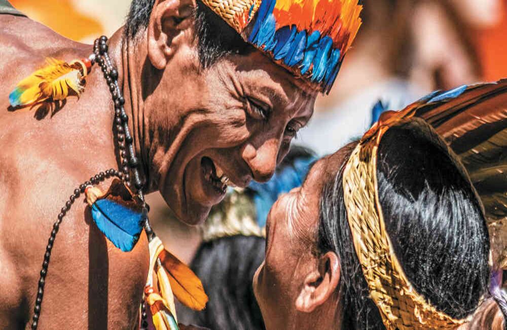 Indígenas koreguaje en el Festival de la Amazonia, en Florencia, Caquetá.