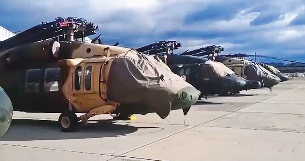 De los 30 Black Hawk con los que cuenta la Policía, solamente 10 son de propiedad de Colombia. Los restantes pertenecen al Gobierno de Estados Unidos.