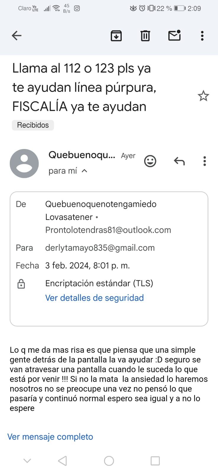Línea Púrpura denuncia amenaza de muerte en contra de Lucía Tamayo