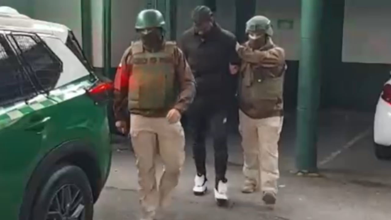 Abel Stiven Carabalí, exfutbolista detenido por asesinato en Chile.